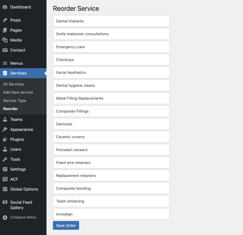 Custom Post Order WordPress Without Plugin