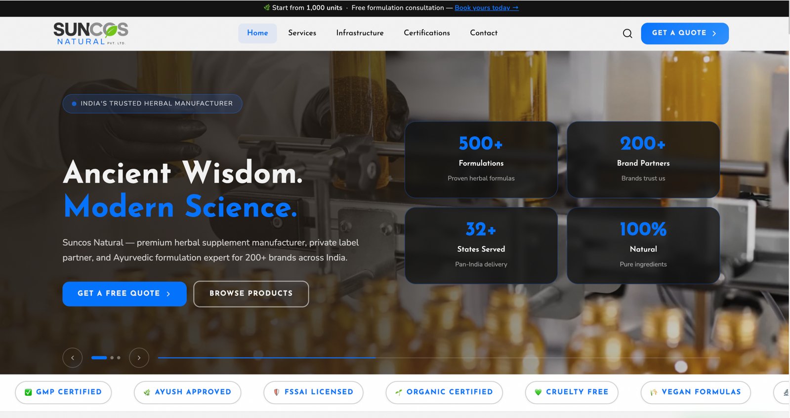 Suncos Natural — Suncos Natural WordPress project screenshot