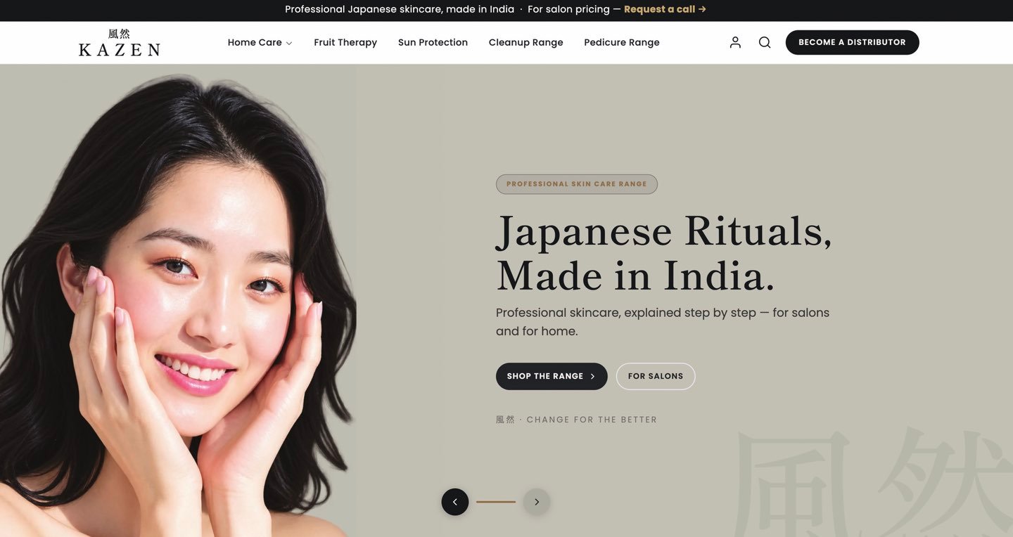 Kazen Ecommerce — KAZEN custom WordPress project