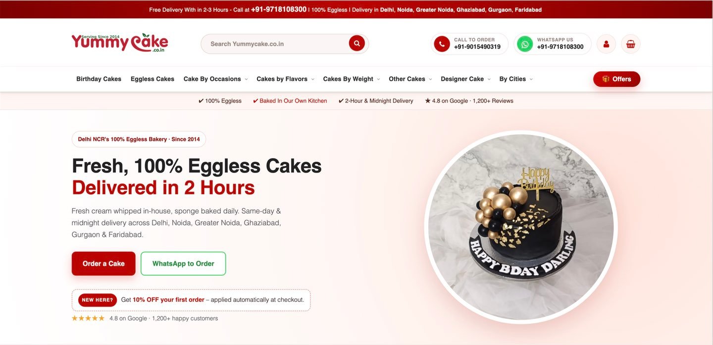Yummy Cake 1 Yummy Cake β Yummy Cake custom WordPress project
